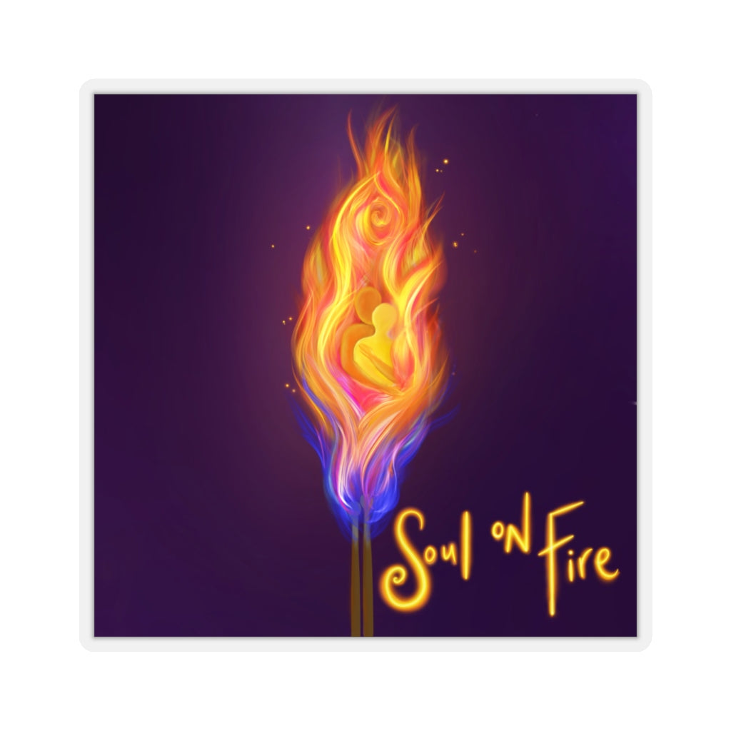 Soul On Fire Kiss-Cut Stickers